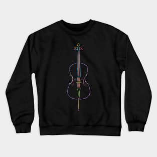 Rainbow Cello Crewneck Sweatshirt